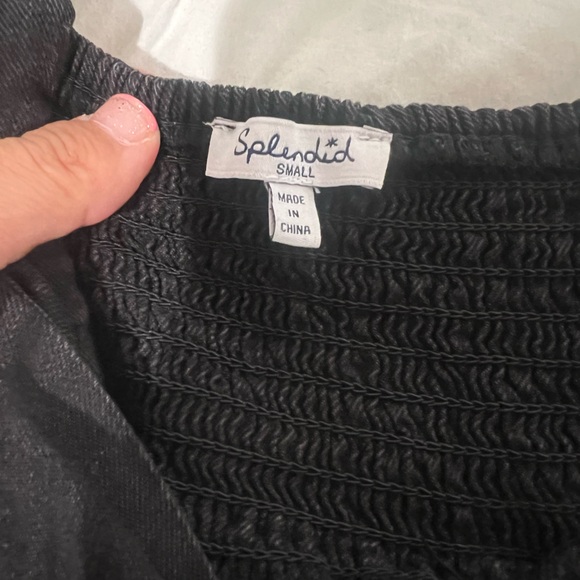 Splendid Dahlia Black button down maternity dress in size small - Picture 10 of 10